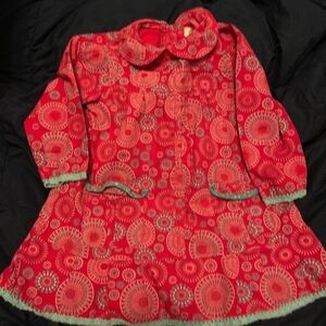 Cest la vie red paisley print dress - 18 M